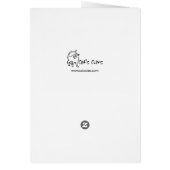 Siamese Kitten met Cake Birthday Kaart (Achterkant)