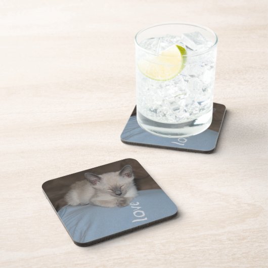 Siamese kitten onderzetter (Rechterzijde)