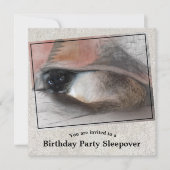 Siamese Kitten Slaapfeestje op Maat voor Kinderen Kaart (Voorkant)