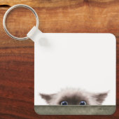 Siamese Kitten Sluipend Naar Je Cartoon Sleutelhanger (Voorkant)