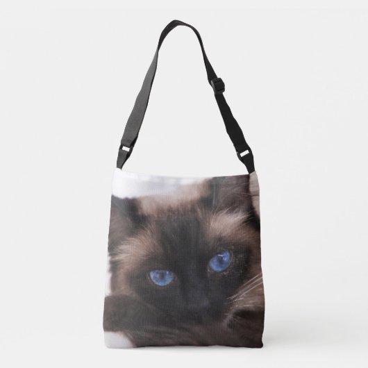 Siamese Kitten Sweetie Face Crossbody Tas (Achterkant)