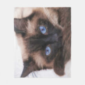 Siamese Kitten Sweetie Face Fleece Blanket Deken (Voorkant)