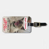 Siamese Kitten waarschuwt dat tas in handen is van Bagagelabel (Voorkant horizontaal)