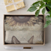 Siamese kitten zonnebloem kat tissuepapier (Geschenk)