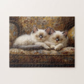 Siamese Kittens Napping Couch Legpuzzel (Horizontaal)