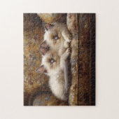 Siamese Kittens Napping Couch Legpuzzel (Verticaal)