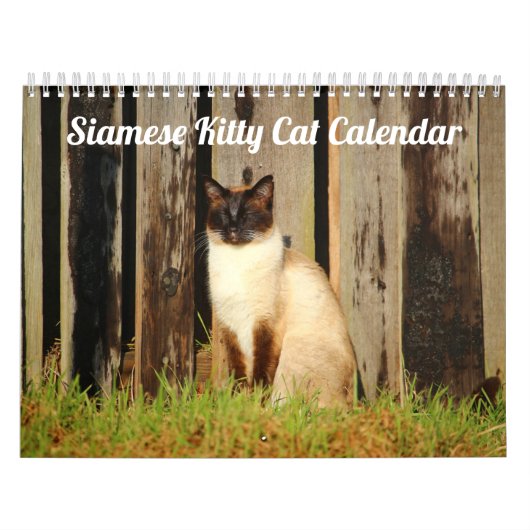 Siamese Kitty Cat Cute 2021 Calendar Kalender (Hoes)