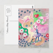 Siamese Kitty Liefde Fun Briefkaart (Voorkant / Achterkant)