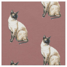 Siamese kunststofkat stof