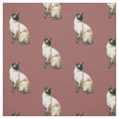 Siamese kunststofkat stof (Swatch)