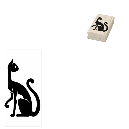 siamese kunstzegel rubberstempel (Gestempeld)