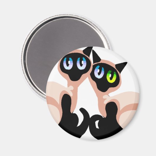 Siamese Love Magneet (Voorkant / Achterkant)