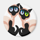Siamese Love Magneet (Voorkant)