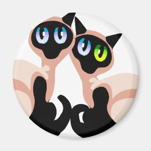 Siamese Love Magneet (Voorkant)