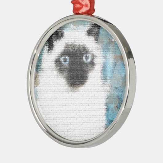 Siamese Metalen Ornament (Links)