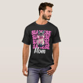 Siamese Moeder Siamese Kat Mama Moederdag Coquette T-shirt (Voorkant volledig)