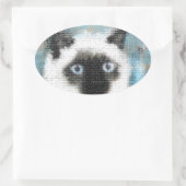 Siamese Ovale Sticker (Tas)