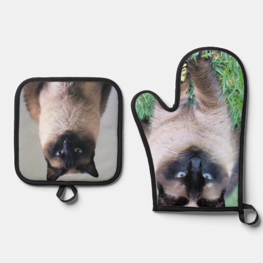 Siamese Ovenwant & Pannenlap Set (Voorkant)