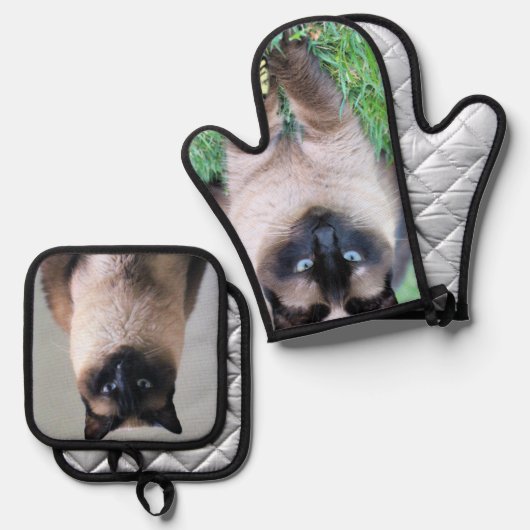 Siamese Ovenwant & Pannenlap Set (Voorkant / Achterkant)