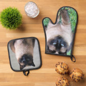 Siamese Ovenwant & Pannenlap Set (Top down)