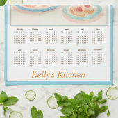 Siamese Paws & Tea Time Kitchen Towel Calendar Theedoek (Gevouwen)