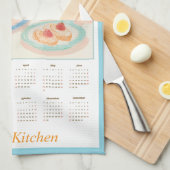 Siamese Paws & Tea Time Kitchen Towel Calendar Theedoek (Quarter Fold)