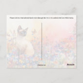 Siamese Postcrossing 1 - Briefkaart (Achterkant)