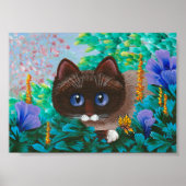 Siamese Ragdoll Birmese Summer Cat Poster (Voorkant)