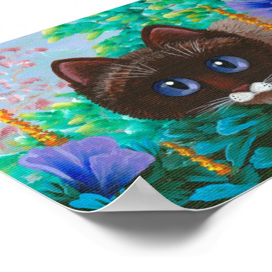 Siamese Ragdoll Birmese Summer Cat Poster (Hoek)