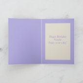 Siamese Rat met Birthday Cake Custom Kaart (Binnen)