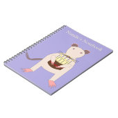 Siamese Rat met Birthday Cake Custom Notitieboek (Linkerzijde)