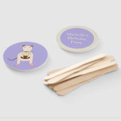 Siamese Rat met Birthday Cake Custom Party Handwaaier (Niet-gemonteerd)