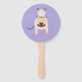 Siamese Rat met Birthday Cake Custom Party Handwaaier (Voorkant)