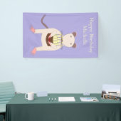 Siamese Rat met Birthday Cake Custom Spandoek (Beurs)