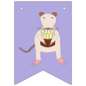 Siamese Rat met Birthday Cake Custom Vlaggetjes (Eerste vlag)