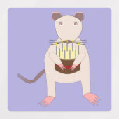 Siamese Rat met Birthday Cake Labels (Design 1)