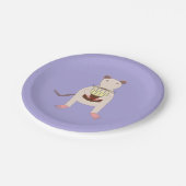 Siamese Rat met Birthday Cake Papieren Bordje (Gekanteld)