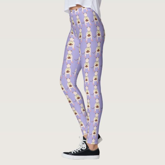 Siamese Rat met Birthday Cake Patterned Leggings (Links)