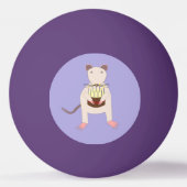 Siamese Rat met Birthday Cake Pingpongbal (Achterkant)