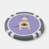 Siamese Rat met Birthday Cake Poker Chips (Enkel)