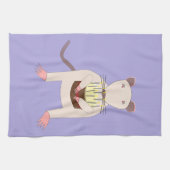 Siamese Rat met Birthday Cake Theedoek (Horizontaal)