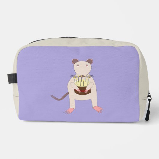 Siamese Rat met Birthday Cake Toilettasje (Voorkant)