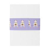 Siamese Rat met Birthday Cake Uitnodigingen Wikkel (Achterkant Voorbeeld)