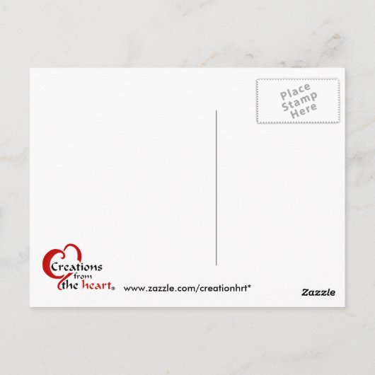 Siamese REDDING...het is een liefdesding! Briefkaart (Achterkant)