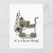 Siamese REDDING...het is een liefdesding! Briefkaart (Voorkant)