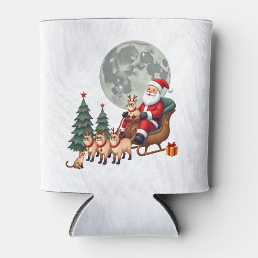 Siamese Reindeer Christmas Siamese Cat Lover Gifts Blikjeskoeler (Voorkant)