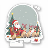 Siamese Reindeer Christmas Siamese Cat Lover Gifts Sticker (Voorkant)