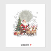 Siamese Reindeer Christmas Siamese Cat Lover Gifts Sticker (Vel)