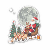 Siamese Reindeer Christmas Siamese Cat Lover Gifts Sticker (Voorkant)