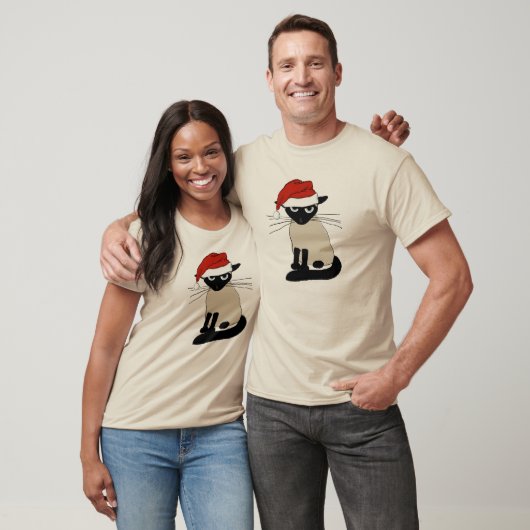 Siamese Santa Clause - Grappig kerstkerstfeest T-shirt (Unisex)